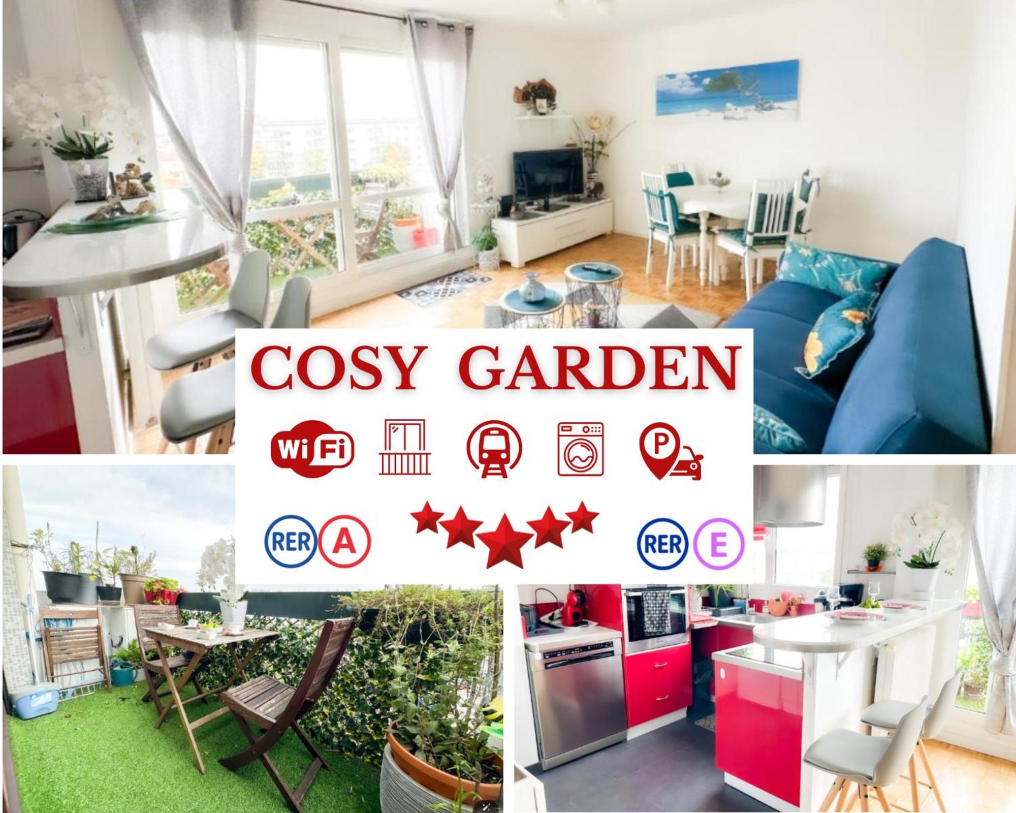 - Le Cosy Garden - Proche Rer A Et E - Paris Disney - Parking Et Wifi Gratuit ! Family Special Offer Champigny-sur-Marne Exterior foto